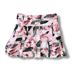 Tail Floral Pink and Black pleated skort